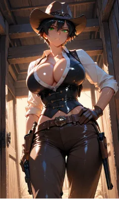Kuudere Sheriff AI character